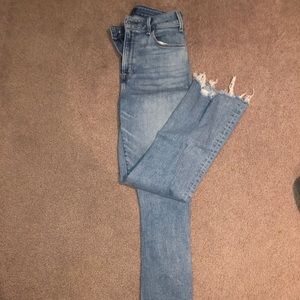 Light Denim Straight Jeans